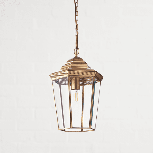 Image showing the Markham Lantern, Antique Brass product.