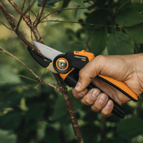 Image showing the Xseries PowerGear Secateurs/Pruner anvil, Black/Orange/Silver product.