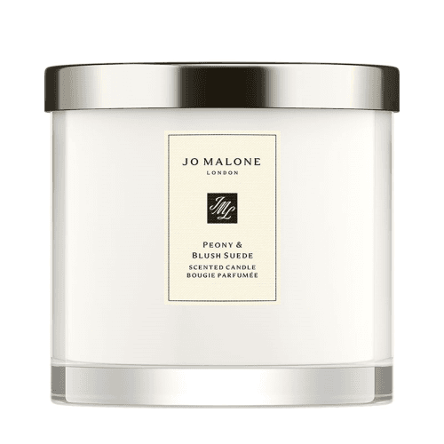 Image showing the Deluxe Peony & Blush Suede Candle product.