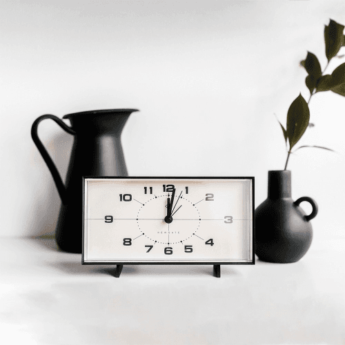 Image showing the The Wideboy Alarm clock, Black product.