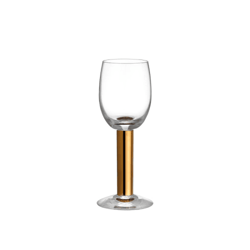 Image showing the Nobel Wine Glass, Clear & Gold product.