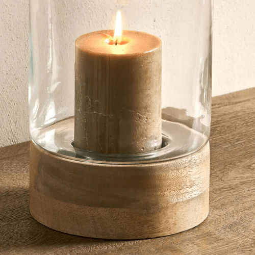 Image showing the Idha Lantern, Brown/Clear product.