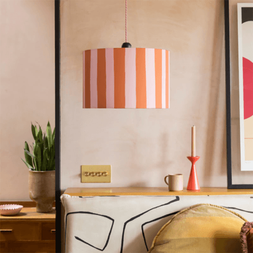 Image showing the Stripe Drum Shade product.
