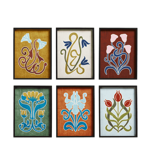 Image showing the Calla Set of 6 Framed Prints, Blossom product.