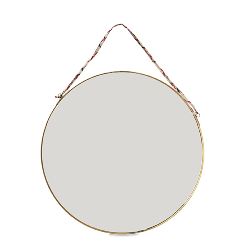 Image showing the Kiko Round Mirror, Antique Brass product.