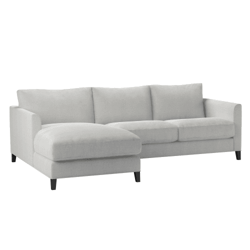 Image showing the Izzy Left Hand Facing Chaise Sofa, Pumice House Basket Weave product.