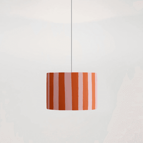 Image showing the Stripe Drum Shade product.