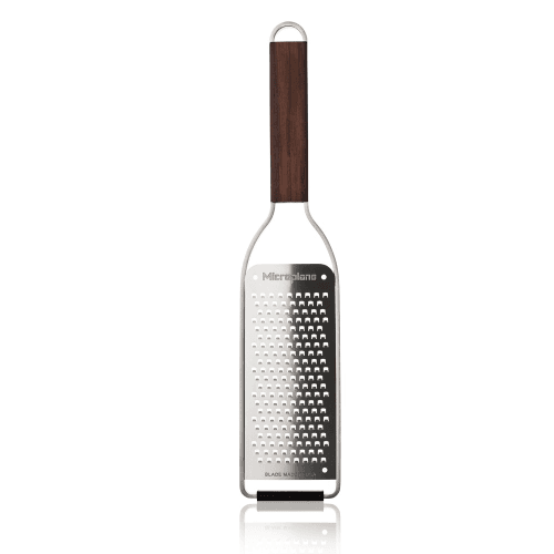 Image showing the Master Series Coarse Grater, Stainless Steel, Walnut Wood product.