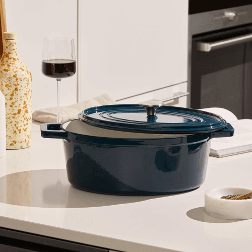 Image showing the Cast Iron Oval Casserole, Agave product.