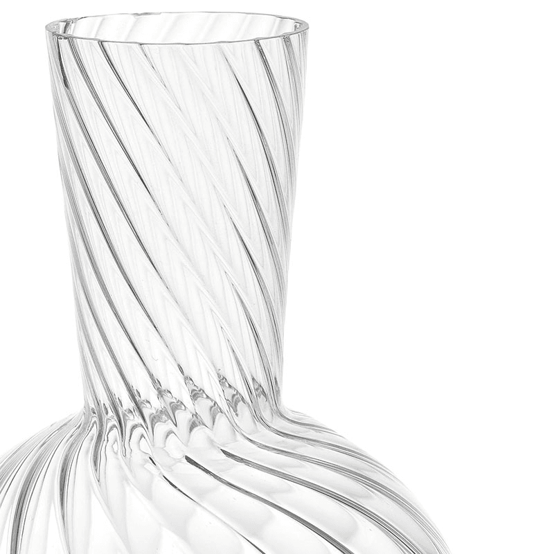 Rippled Carafe, Clear