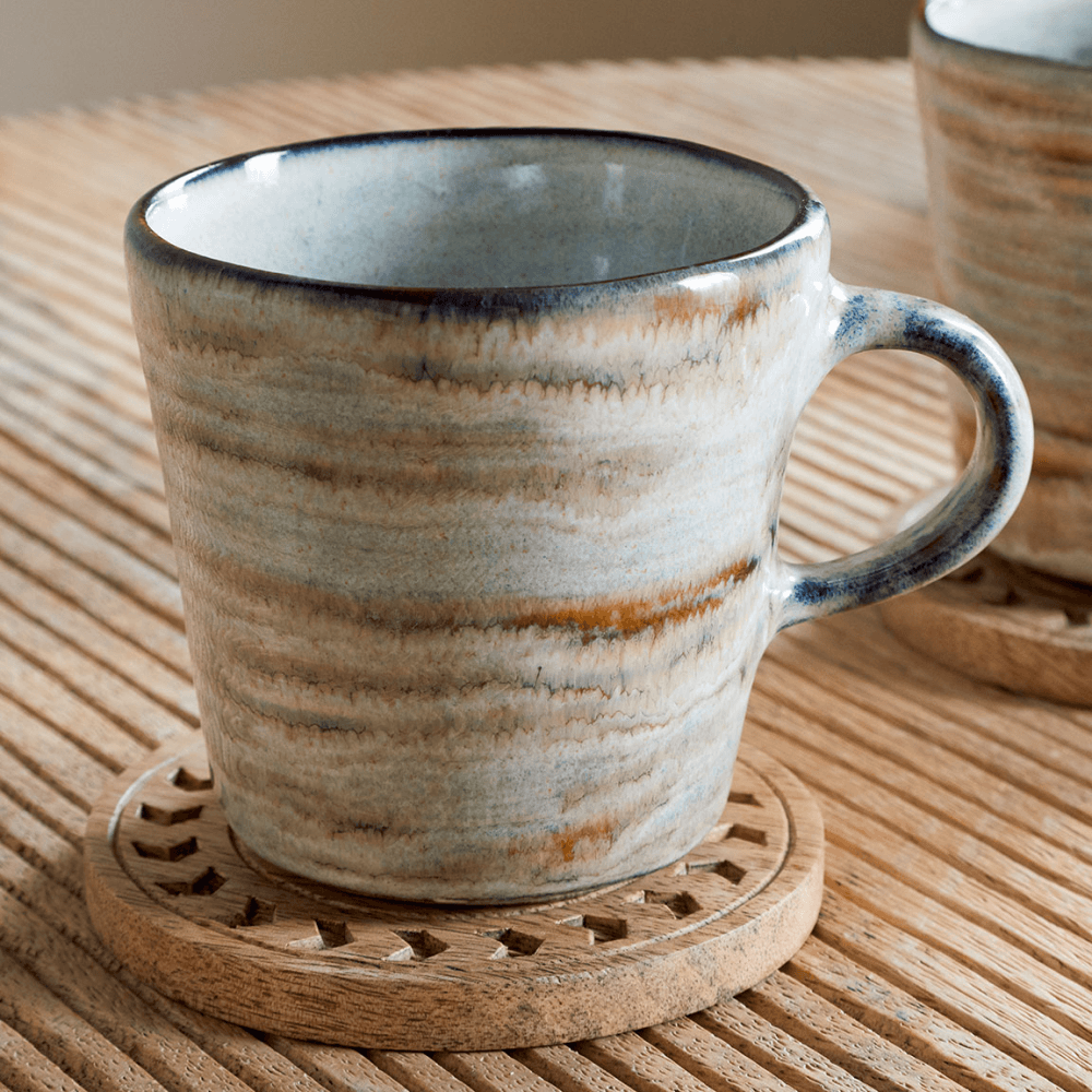 Vizo Set of 2 Mugs, Grey