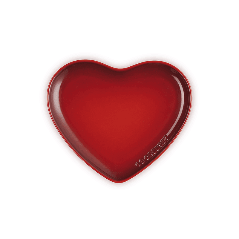 Heart Plate, Cerise