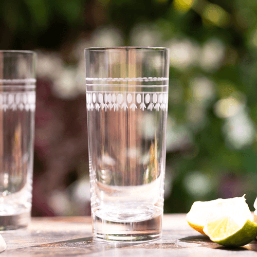 Image showing the Ovals Set of 4 Highball Glasses, Clear product.