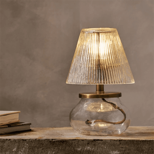 Image showing the Dimalai Recycled Glass Table Lamp product.