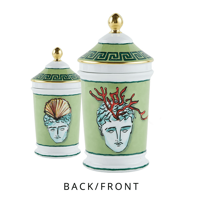 Il Viaggio Di Nettuno Container Vase, Moss Green