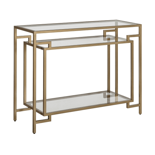 Image showing the Architect Console table, W106.5 x H81 x D38cm, Gold product.