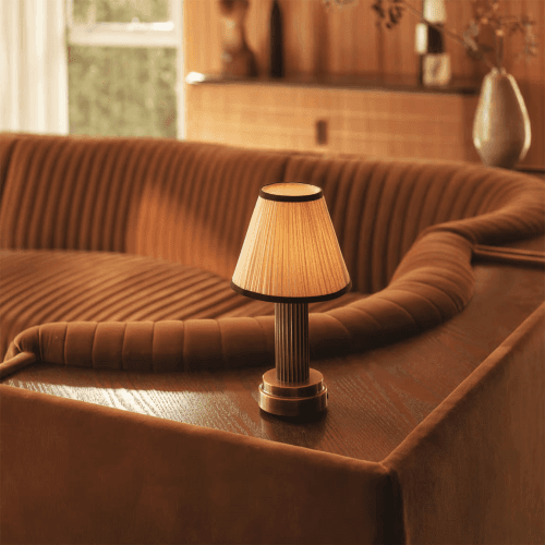 Image showing the Emmie Portable Lamp, Brass product.