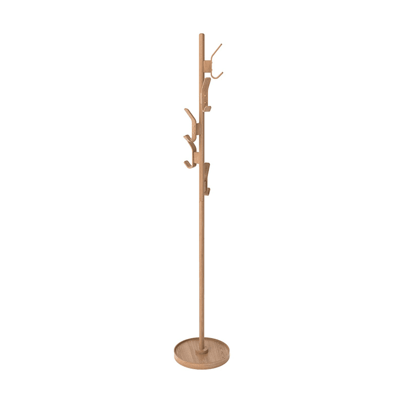 Right Hook Coat Stand, Oak