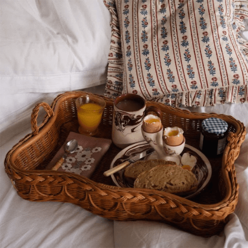 Image showing the Hadley Rattan Tray product.