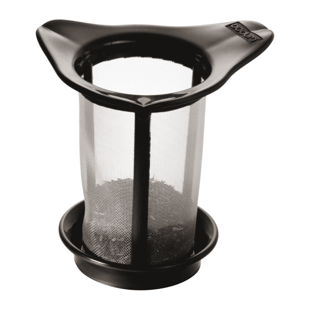 Yo-Yo Mug and tea strainer, Black