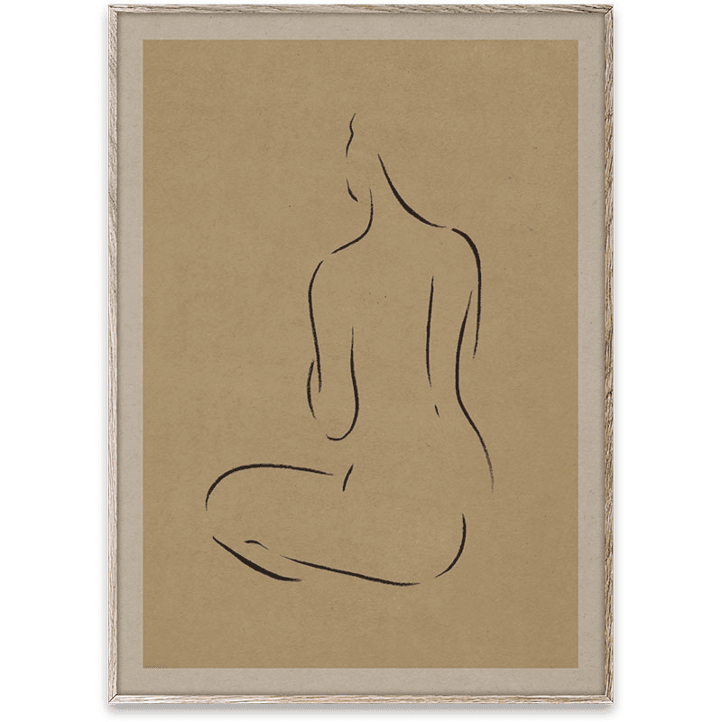 Grace III Framed Print, Beige