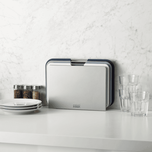 Image showing the 3 piece chopping board set, grey product.