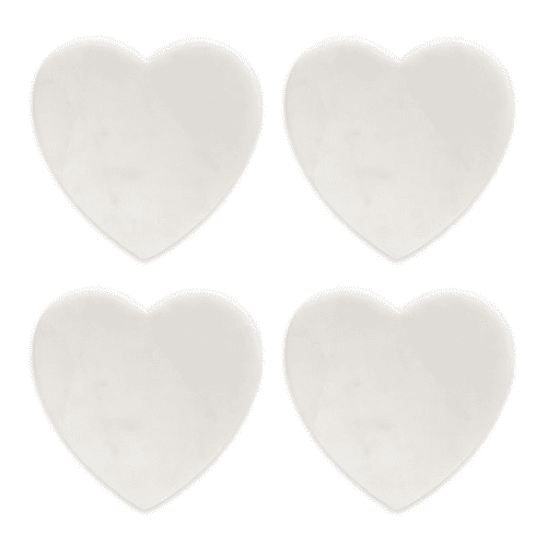 Image showing the Marble Set of 4 Coasters, White product.