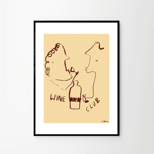 Image showing the Ruby Hughes Wine Club Print product.