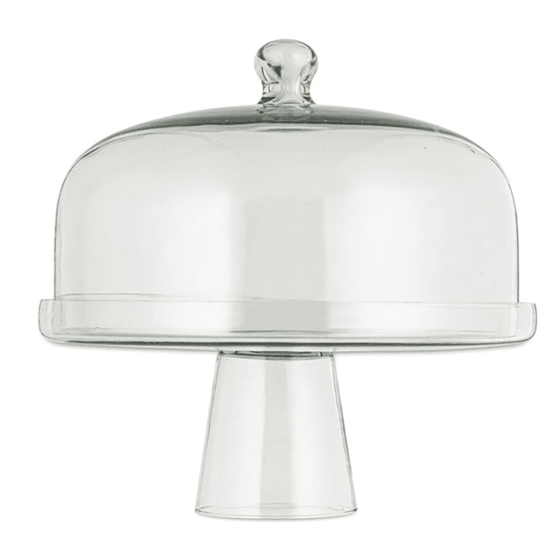Banjara Glass Dome Cake Stand, Clear