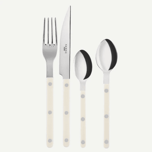 Image showing the Bistrot Solid 4 Piece Cutlery Set, Ivory product.