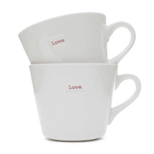 Image showing the Love Set of 2 Bucket Mugs product.
