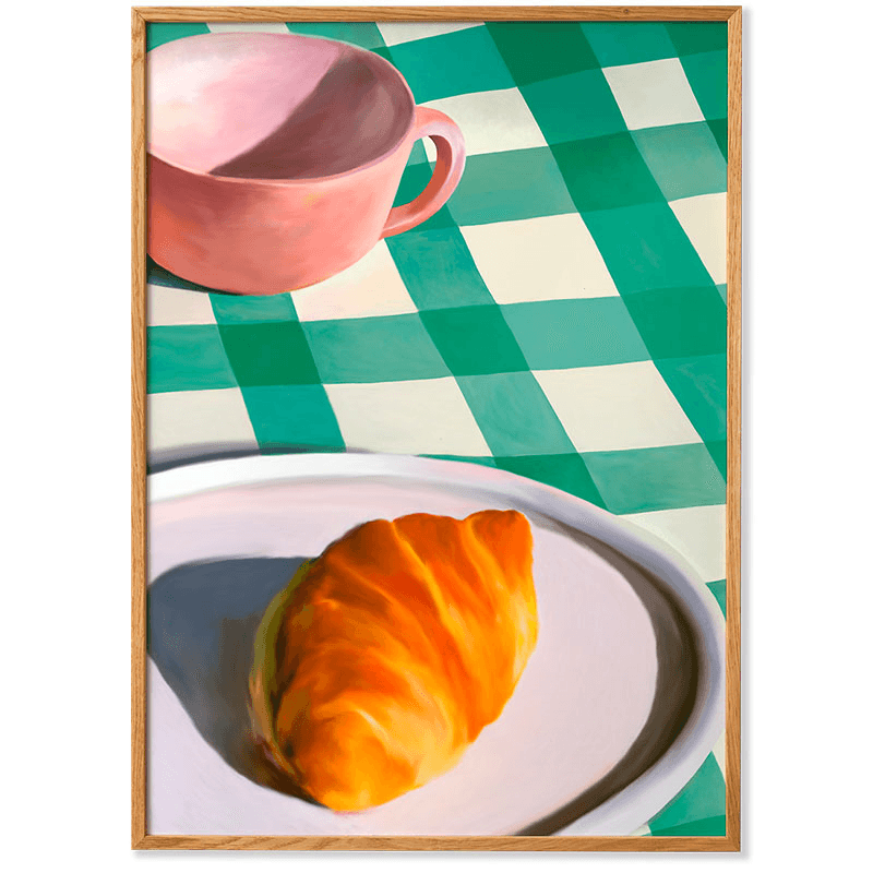 French Sunday Framed Print, Green