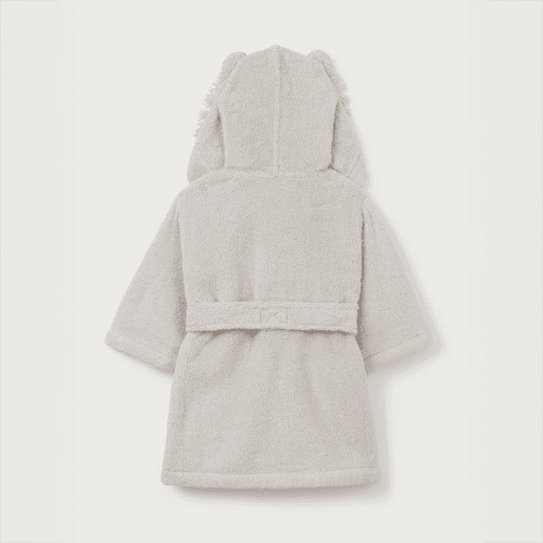 Image showing the Organic Cotton Lion Hooded Robe product.