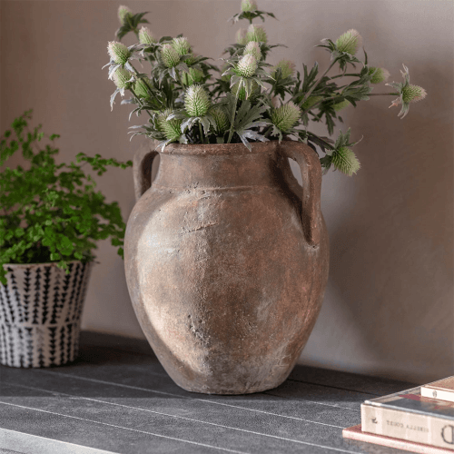 Image showing the Lockton Planter with Handles, Natural product.