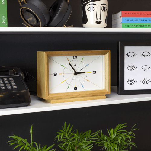 Image showing the Hollywood Hills Mantel Clock, Oak product.