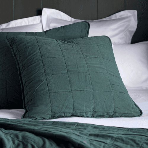 Image showing the Finn Cotton Quilted Cushion Cover product.