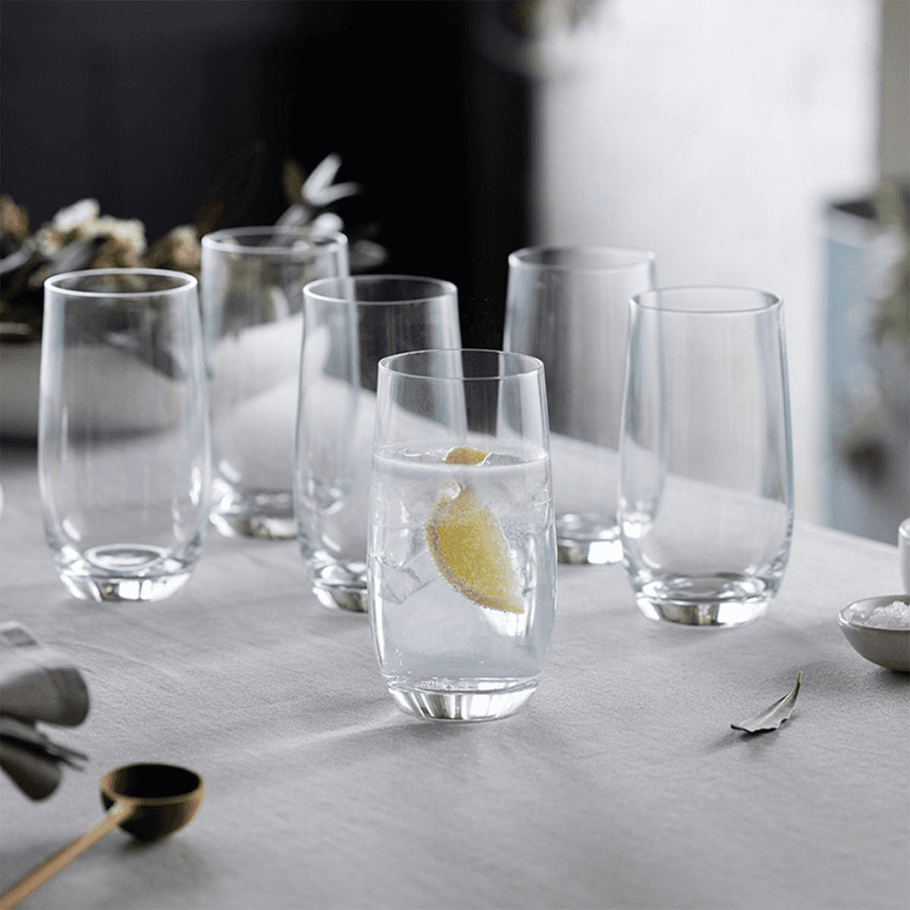 Wine and Dine Set of 6 Highball Glasses