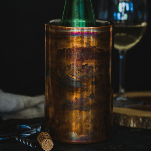 Image showing the Double-Walled Wine Bottle Cooler, Copper product.