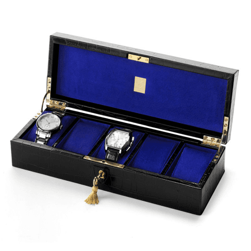 Image showing the 6 Watch Box, Black Croc product.