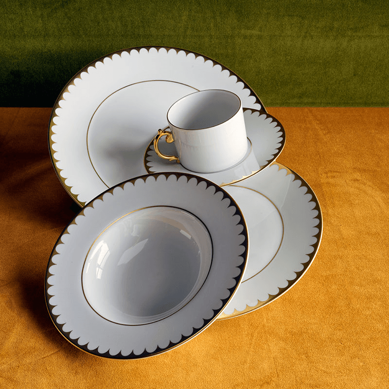 Aegean Filet Dinner Plate, Gold