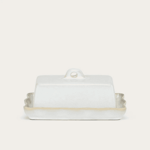 Image showing the Bramley Butter Dish, Reactive White product.