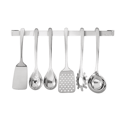 Image showing the Signature 7 Piece Utensil Rack Set, Stainless Steel product.
