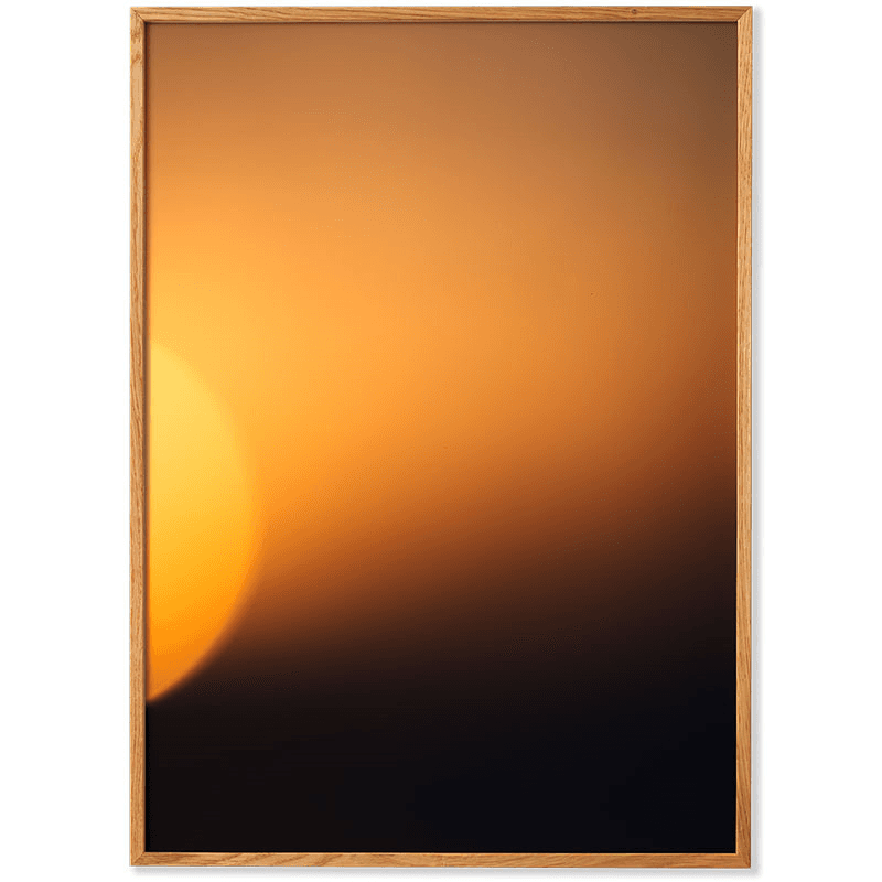 Sunset 01 Framed Print, Orange