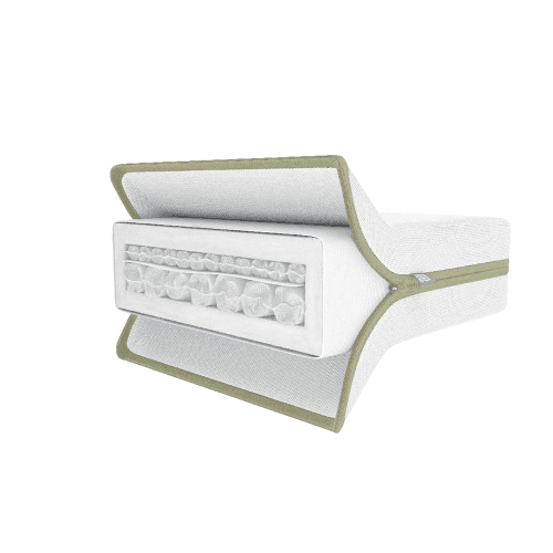 Image showing the Premium Micro Motion Small Cotbed/Cot Mattress, White product.
