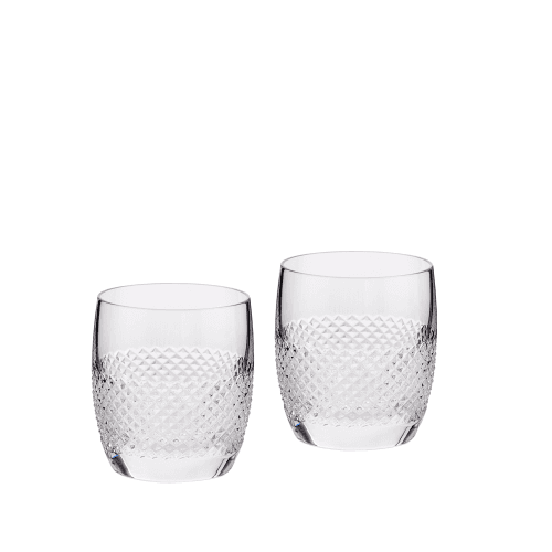 Image showing the Diamond Mosaic Set of 2 Tumblers, Clear product.