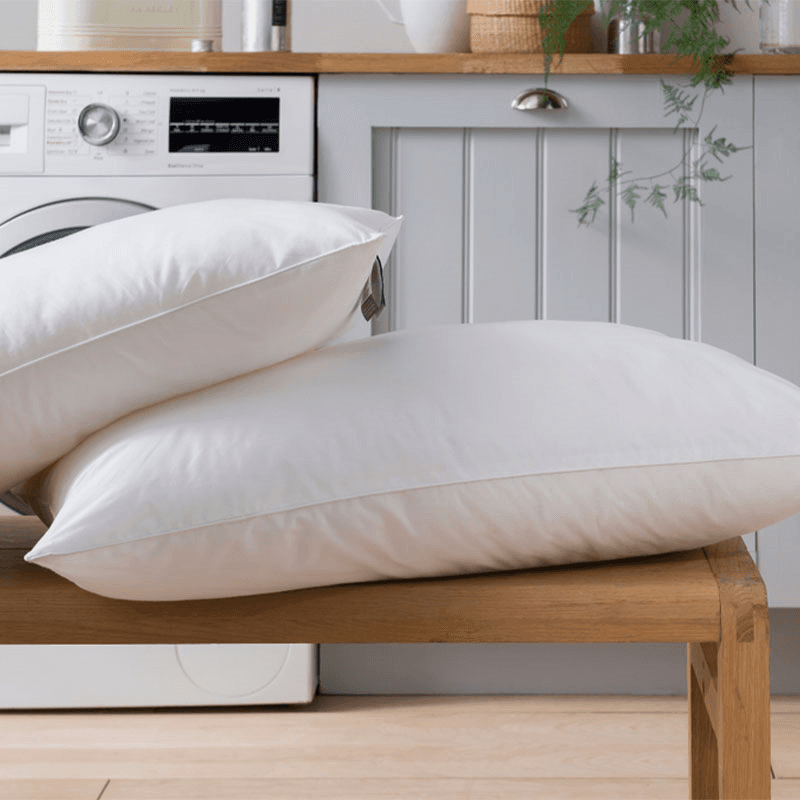 Spundown Medium Comfort Pillow, White