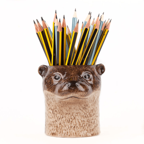 Image showing the Otter Pencil Pot, Brown product.