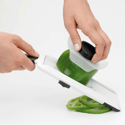 Image showing the Good Grips Hand-Held Mandoline Slicer product.