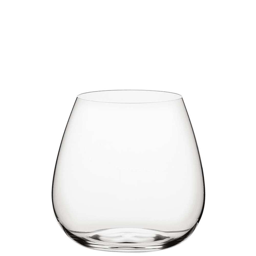 Leila Set of 6 Large Crystal Tumblers, Clear