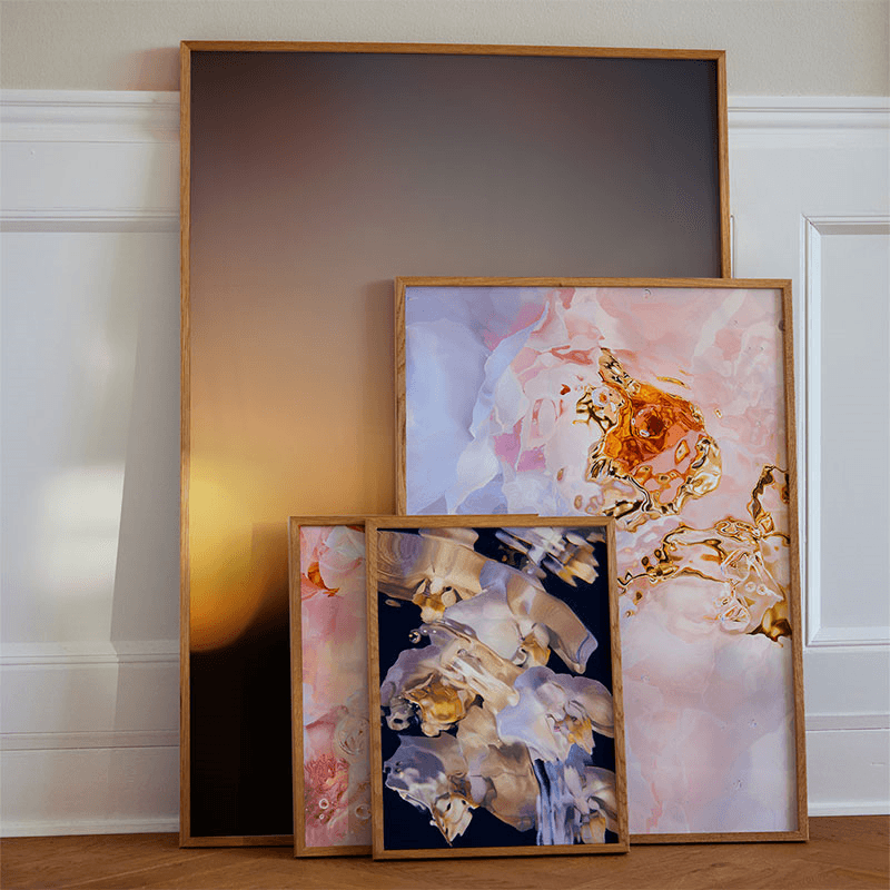 Flora Aquatica 02 Framed Print, Pink